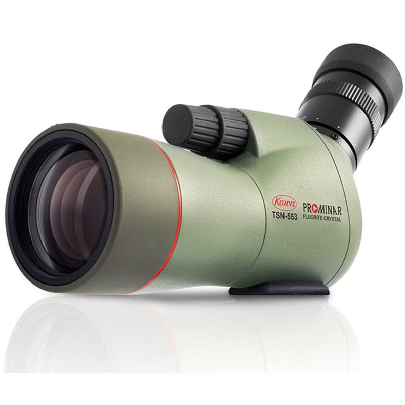 Kowa_TSN-553_55mm_Prominar_Pure_Fluorite_Angled_Spotting_Scope_Front_Left_View